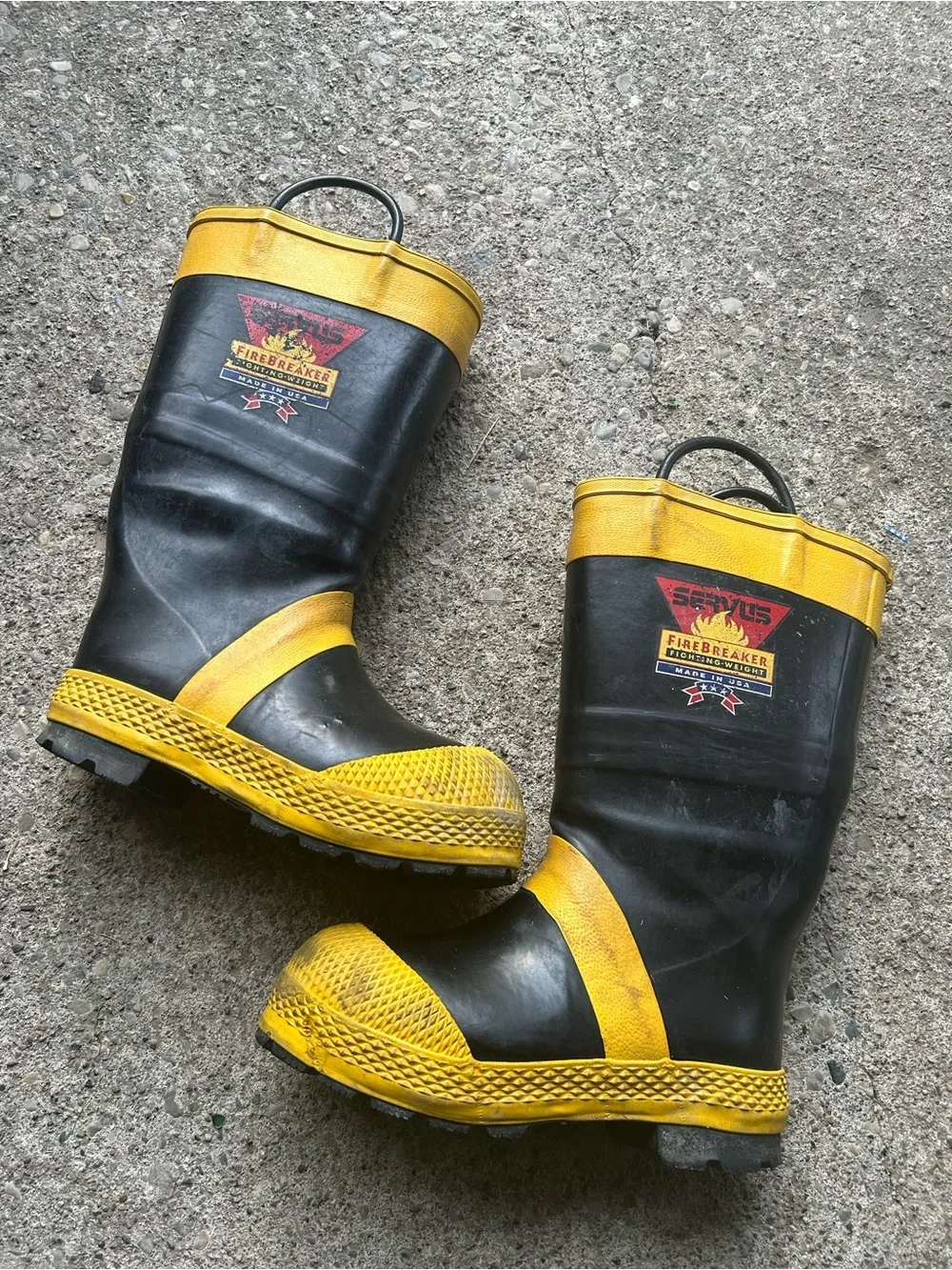 Servus firefighters Trail boots Sz 9.5 steel toe